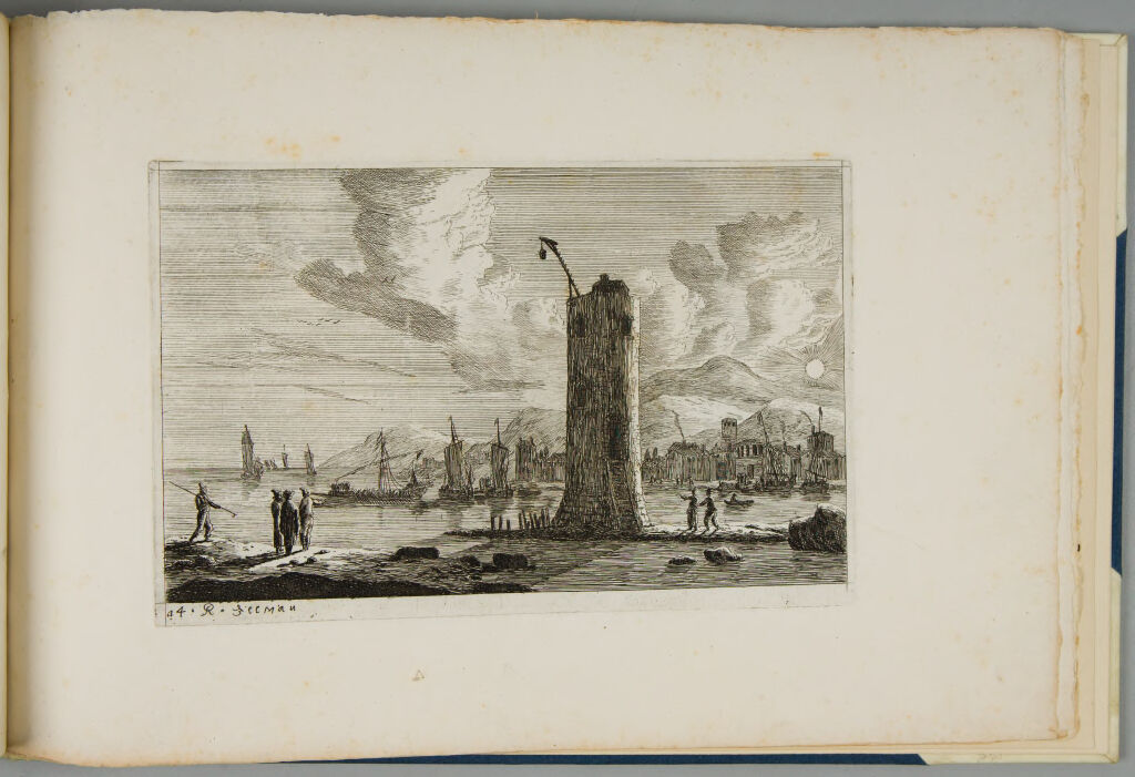 Harbor Scene With A Hoisting Tower