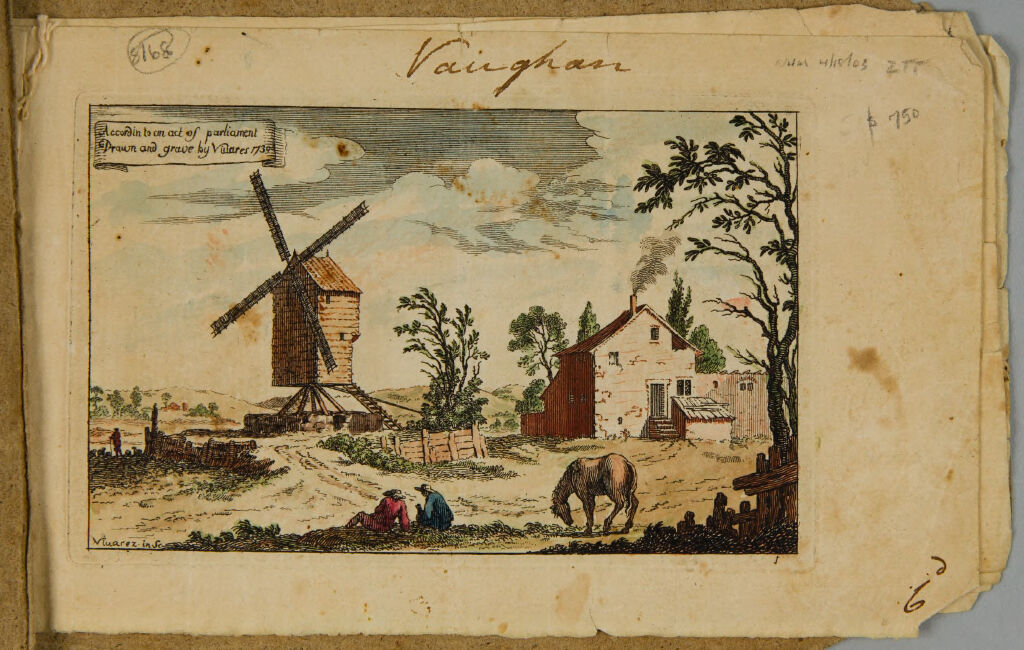 Landscape With A Farmhouse And A Wooden Windmill