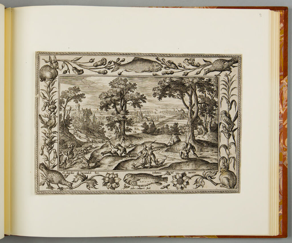 Hare Hunt, With Fish, Rabbit, And Turkey