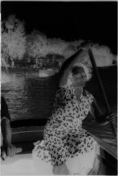 [Julia Feininger Paddling A Rowboat On The Rega River, Baltic Coast]