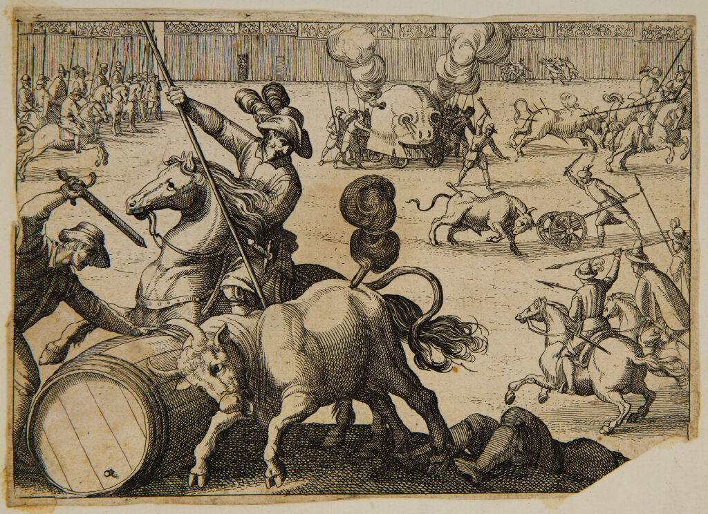 A Bull Hunt In An Arena