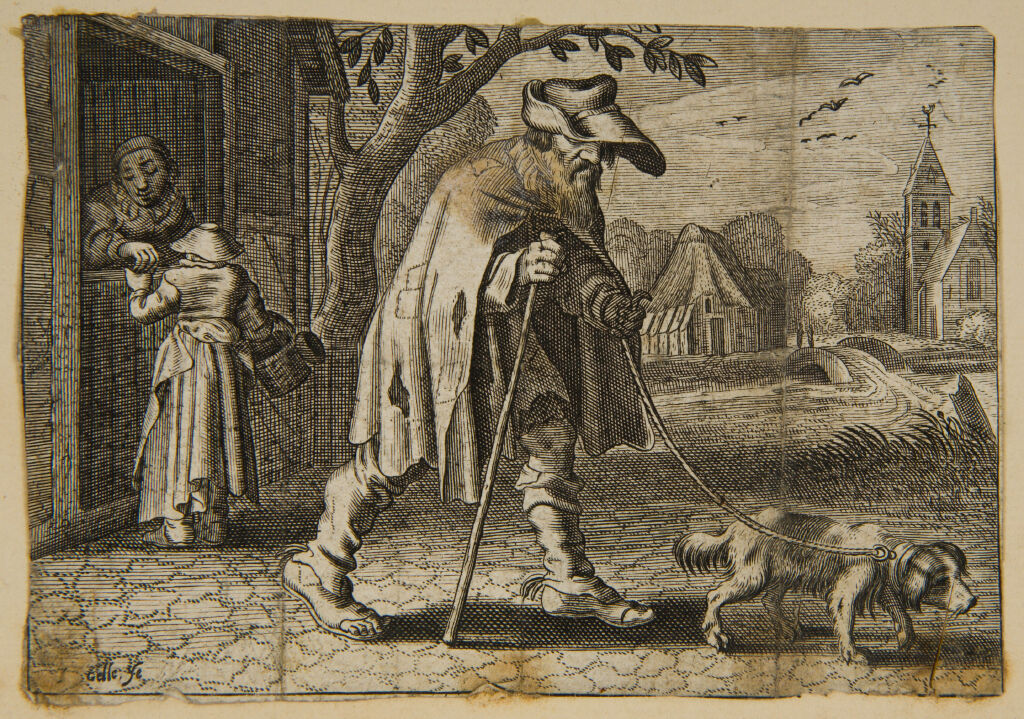 Blind Beggar And His Dog