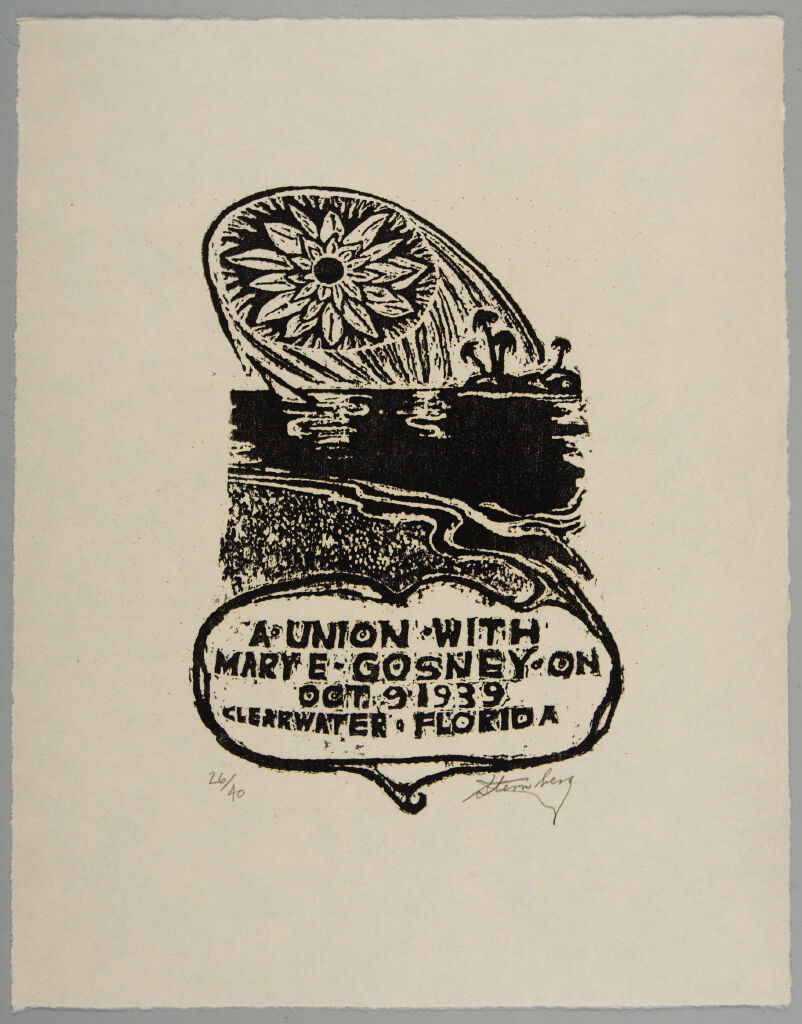 A Union With Mary E. Gosney On Oct. 9, 1939, Clearwater Florida