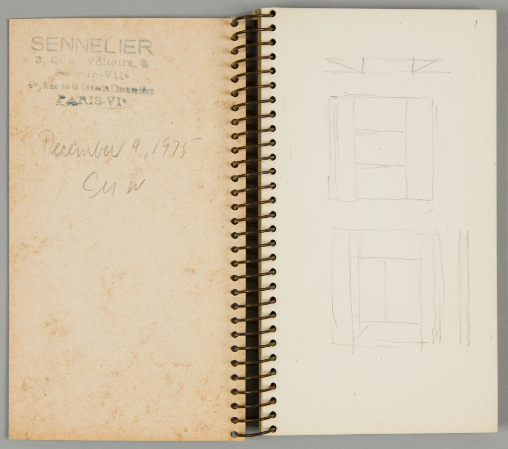 Sketchbook, (W340.1-22), December 4, 1975