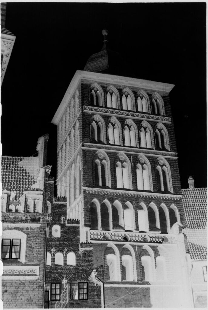 [Large Brick Building With Arched Windows In Lübeck]