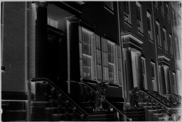 [Front Stoops Of Row Houses]
