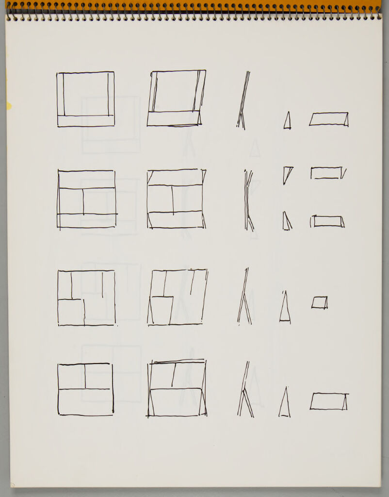 Sketchbook, (W333.1-18), Strathmore, January 22 - April 15, 1974
