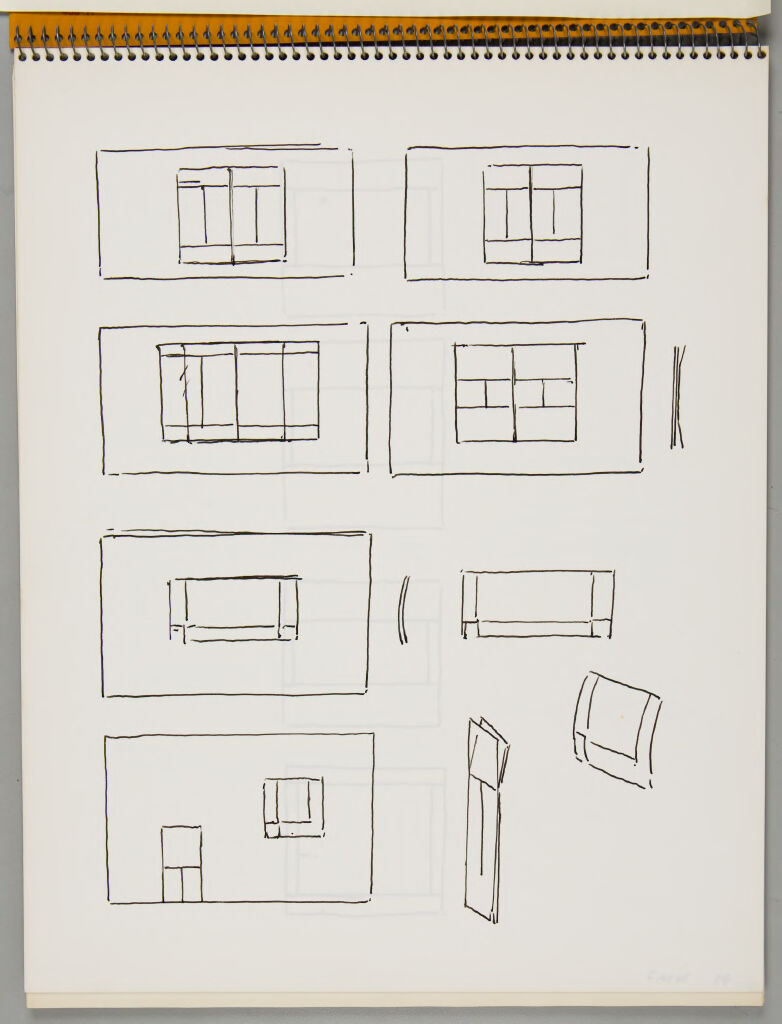 Sketchbook, (W334.1-10), Strathmore, April 1974