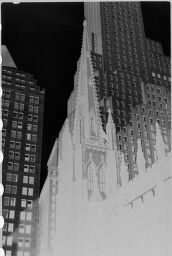 [New York Skyscrapers With Trinity Church In Foreground]