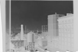 [View From Feininger Apartmentof Gas Tanks(?)]