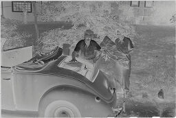 [Couple And Car With Rumble Seat]