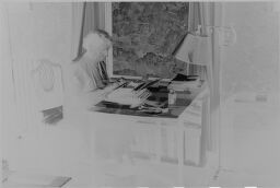 [Julia Feininger Writing At Desk By Window]