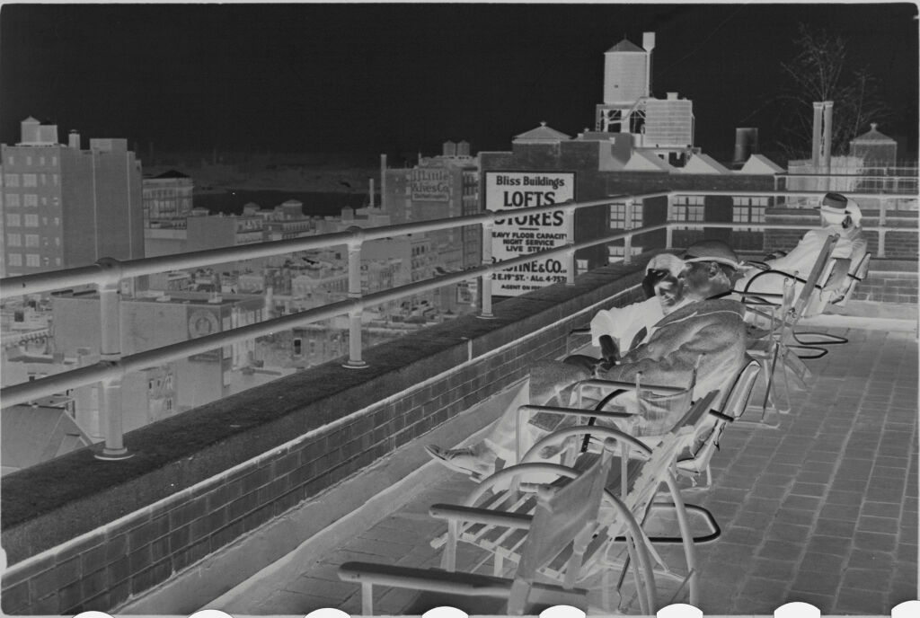[Julia And Lyonel Feininger In Roof Garden, 16Th Floor, 235 E. 22Nd Street Apartment, New York, New York]