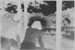[Julia And Lux Feininger Observing Waterfalls At Falls Village, Connecticut]