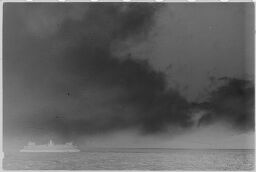 [Ship On Water And Fog, San Francisco Bay, California]