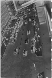 [View From Above Of Street Traffic]