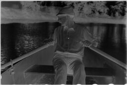 [Housatonic River, Frank Kortheuer Rowing A Boat]