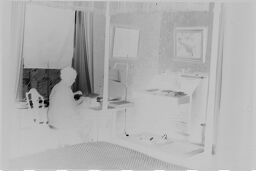 [Unidentified Person Sitting In Bedroom, Cambridge, Massachusetts?]
