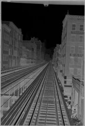 [Elevated Railroad Tracks, New York]