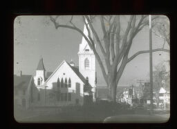 [Tree And Church, Plymouth, Massachusetts]