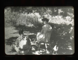 [Feininger Family? Seated On Lawn, Stockbridge, Massachusetts]