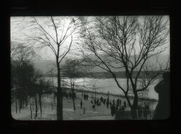 [Trees And Figures By River, New York]