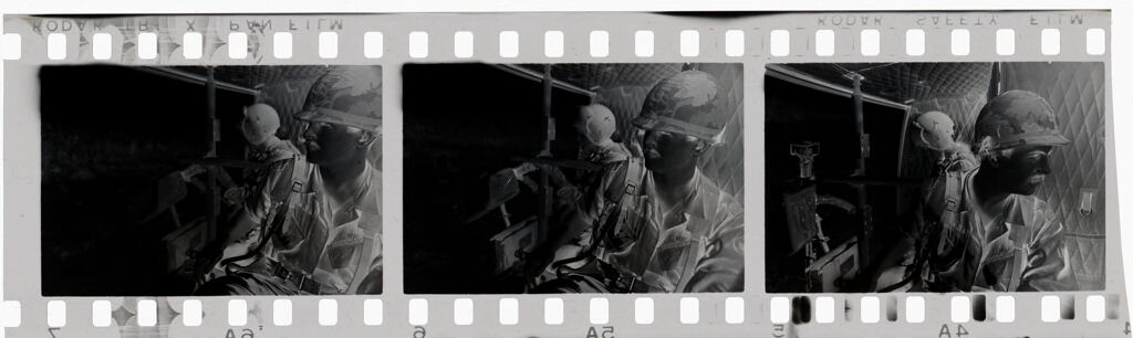Untitled (Soldiers Riding In The Back Of Army Vehicle Or Helicopter, Vietnam)