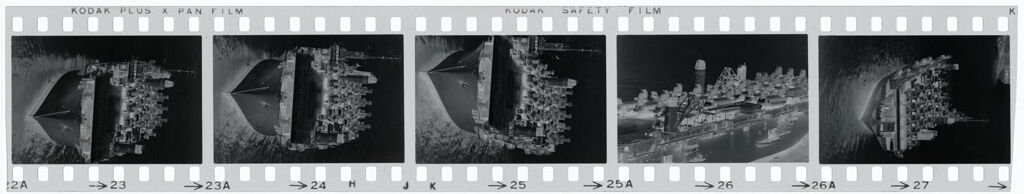 Untitled (Ship Transporting Chinook Helicopters, Vietnam)