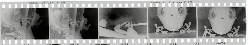 Untitled (Helicopter On Deck Of Ship; Soldiers Working On Helicopter, Vietnam)