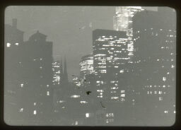 [Illuminated Buildings By Night, New York]