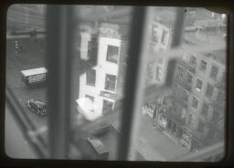 [Street Scene Out Window, Viewed From Above, New York]