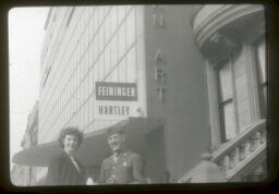 [Lux And Jeanne Feininger In Front Of Moma, New York]