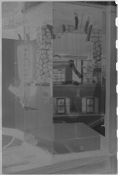 [Reflection Of Building In Shop Window, New England]