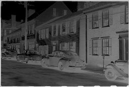 [Village Street With Parked Cars, New England]