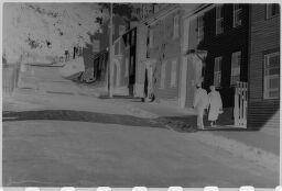 [Julia And Laurence  Feininger Walking Down Village Street, New England]