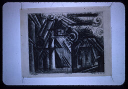 [Pen And Charcoal Drawing By Lyonel Feininger, 1918]