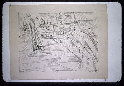 [Pen Drawing By Lyonel Feininger, 1917]