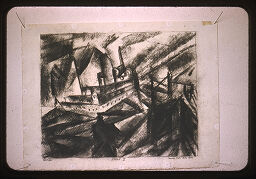 [Charcoal Drawing By Lyonel Feininger, 1914]