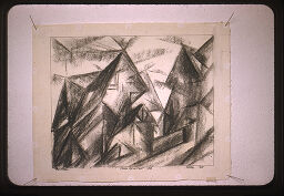[Charcoal Drawing By Lyonel Feininger, 1915]