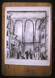 [Pen And Charcoal Drawing By Lyonel Feininger, 1915]