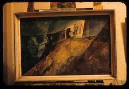 [Ruin On The Cliff, 1940, Oil Painting By Lyonel Feininger]