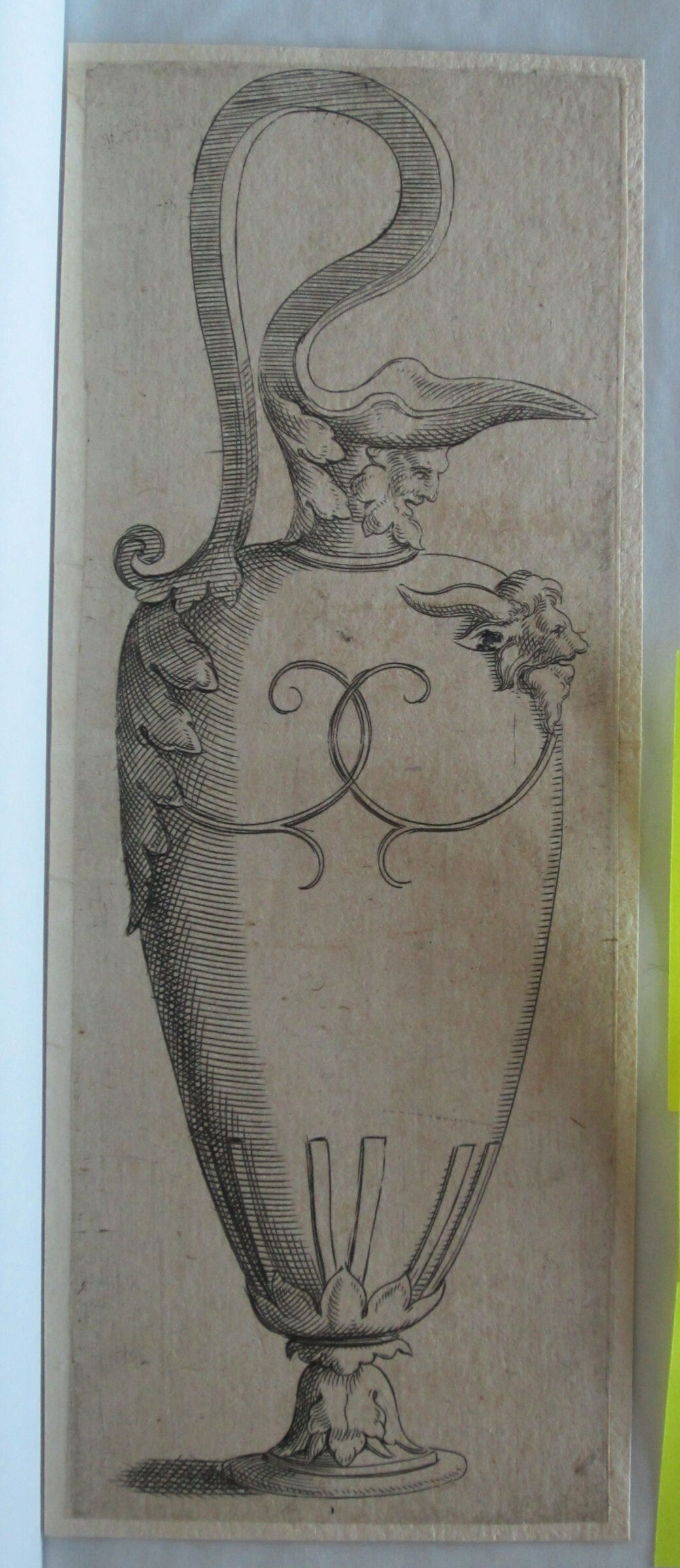 Tall Ewer With The Head Of A Faun On The Body, The Head Of A Green Man Under The Spout