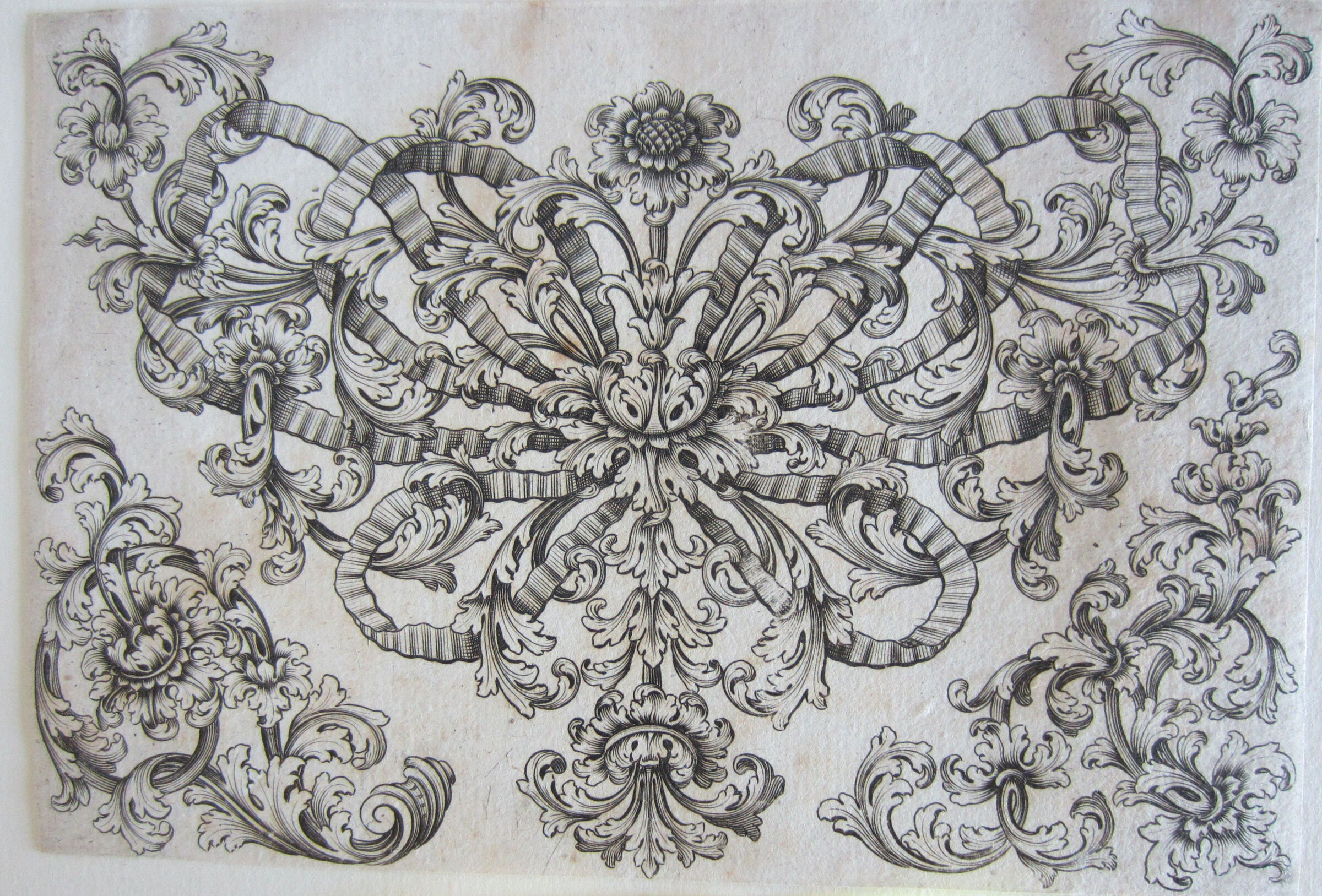 Foliate Design For A Breast Jewel With A Blossom On The Tip Of The Large Motif