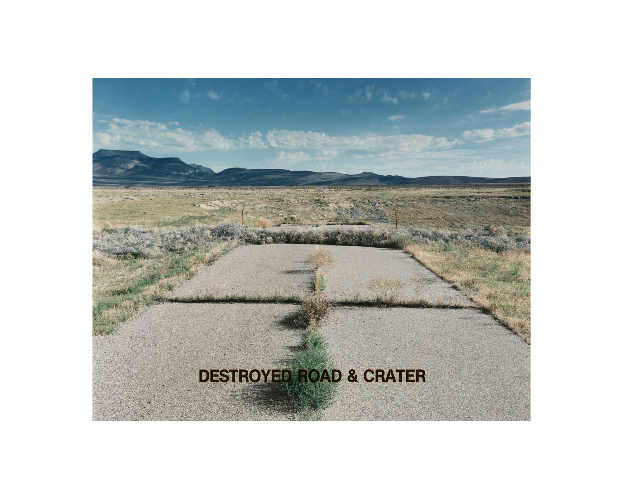 Destroyed Road & Crater
