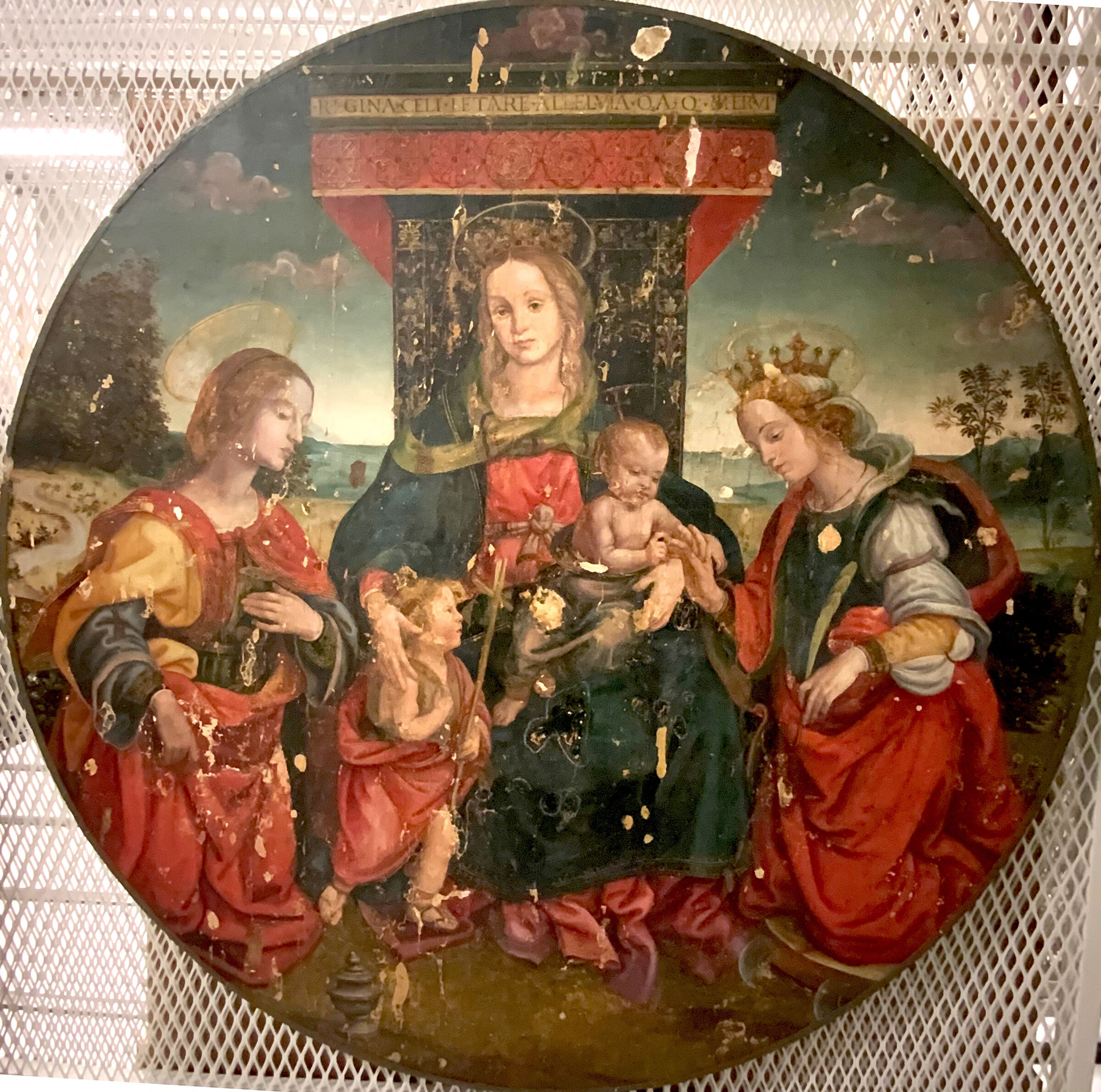 Mystic Marriage Of Saint Catherine With The Magdalen And The Infant Saint John The Baptist