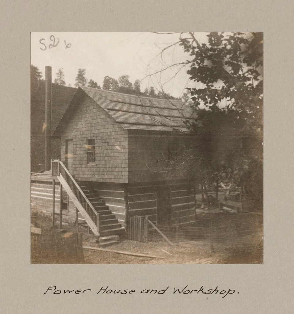Social Settlements: United States. Kentucky. Hindman. Log Cabin Social Settlement: The Log Cabin Social Settlement: Hindman, Ky.: Power House And Workshop.