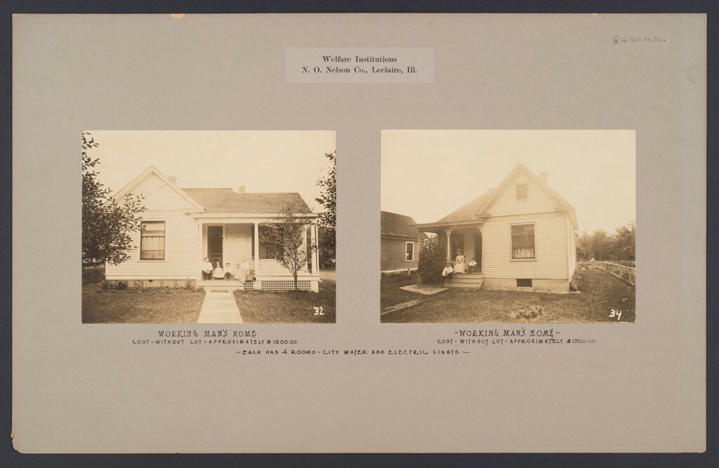 Industrial Problems, Welfare Work: United States. Illinois. Leclaire. Nelson Manufacturing Company: Welfare Institutions. N.o. Nelson Co., Leclaire, Ill.