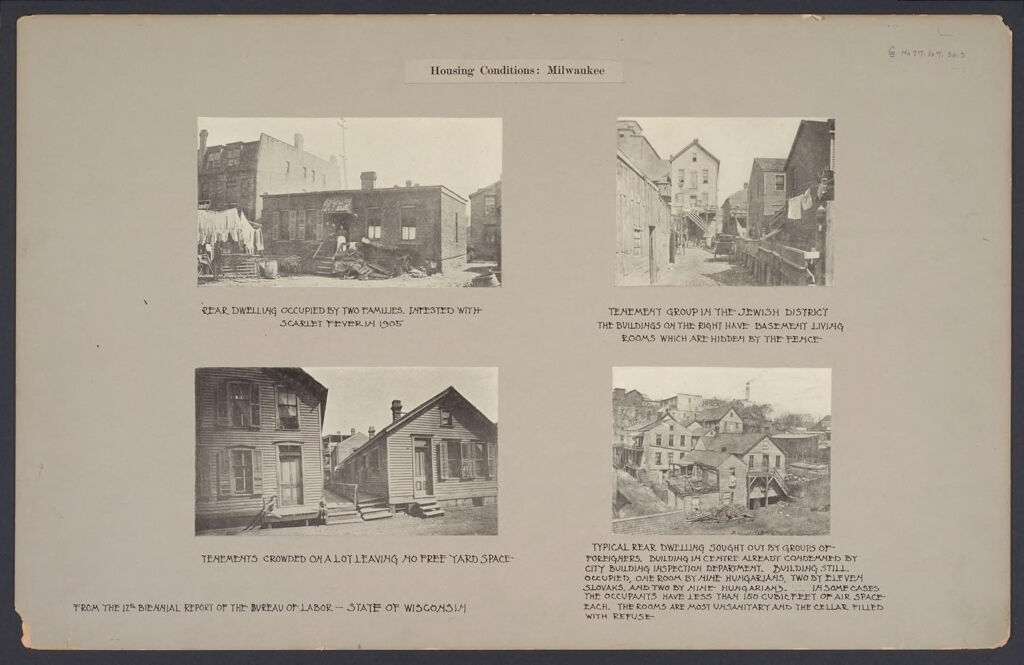 Housing, Conditions: United States. Wisconsin. Milwaukee. Tenements: Housing Conditions: Milwaukee.