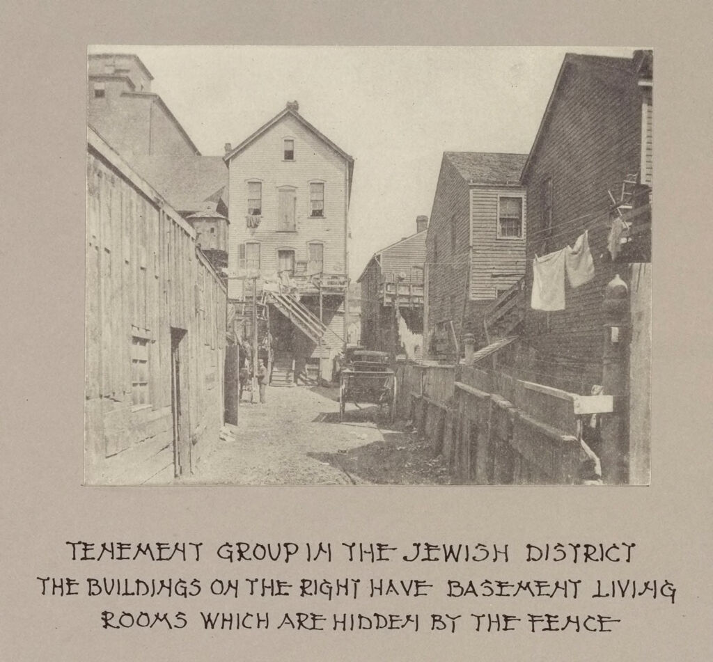 Housing, Conditions: United States. Wisconsin. Milwaukee. Tenements: Housing Conditions: Milwaukee: Tenement Group In The Jewish District.