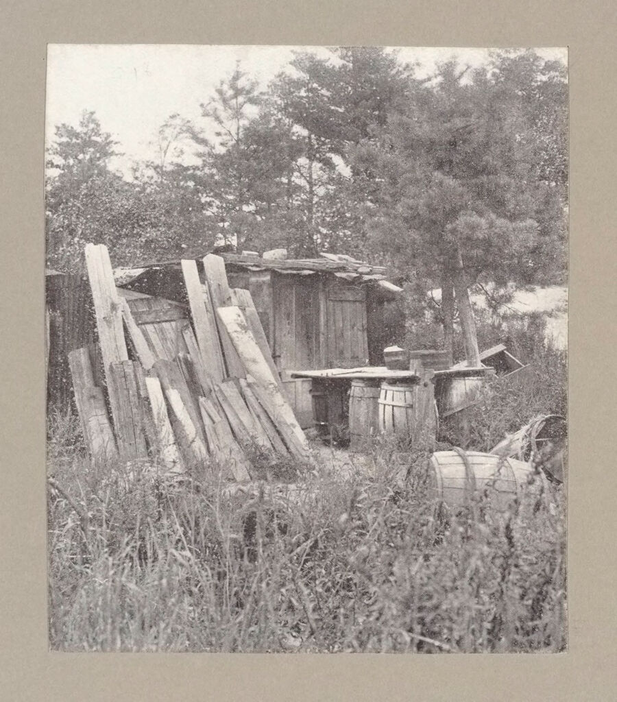 Housing, Conditions: United States. Massachusetts: Rural Housing Conditions, Massachusetts: A Shack Near The Vermont Line In Which Three Children Lived With Immoral Adults.